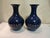 Early 20th Century A Pair of Chinese Old Ceramic Vase,Qing Dynasty Qianlong Marked Blue Ground Famille Rose Porcelain Yuhuchun Vase Flowers and Birds Pattern For Sale - Image 5 of 11