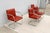 Gordon International Ludwig Mies Van Der Rohe Brno Tubular Chairs in Orange Vinyl by Gordon, Set of 4 For Sale - Image 4 of 18