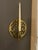 Vintage Polished Brass “Tree of Life” Round Wall Sconces, Candlestick Sconces For Sale - Image 6 of 7