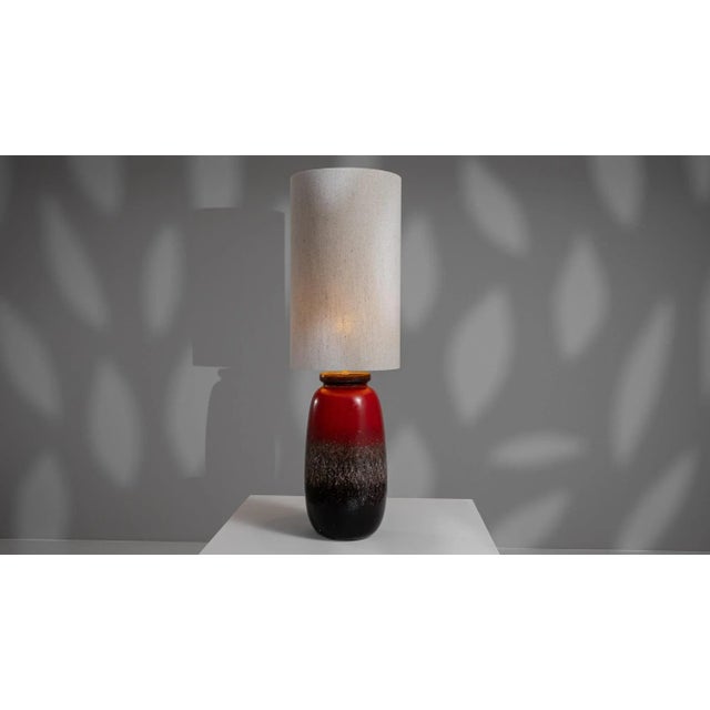 20th Century German Ceramic Table Lamp For Sale - Image 9 of 12