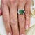 Natural Tourmaline Diamond Ring 14k W Gold 4.2 TCW Certified For Sale - Image 13 of 16