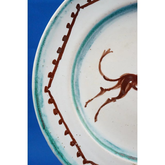 Vintage Ceramic Plate with Horse by Orfeo Tamburi, 1940s For Sale - Image 10 of 18