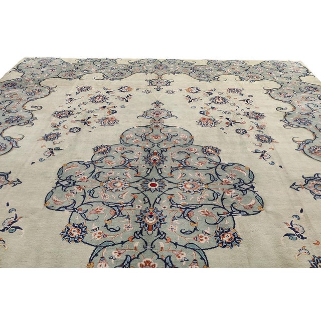 Vintage Kashan Rug, 2000s For Sale - Image 9 of 15