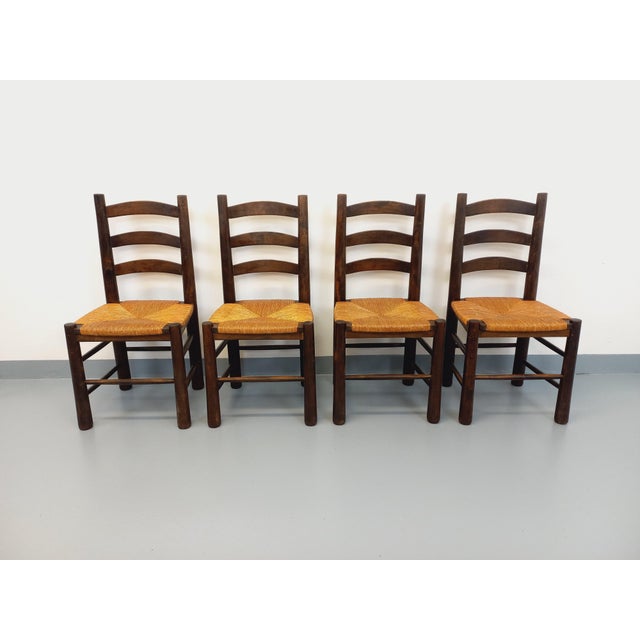 Vintage Brutalist Chairs by Georges Robert, 1960s, Set of 4 For Sale - Image 18 of 18