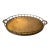 Solid Brass XL Tray With Bamboo-Shaped Rails & Handles, Oval-Shaped For Sale