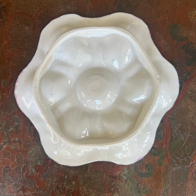 Late 19th Century Antique French Oyster Plate For Sale - Image 5 of 5