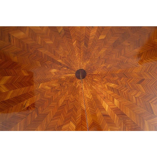 Antique Napoleon III Extendable Table in Exotic Wood, Late 19th Century For Sale - Image 3 of 4