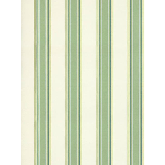 The House of Scalamandré Nolan Stripe Wallpaper, Key Lime For Sale