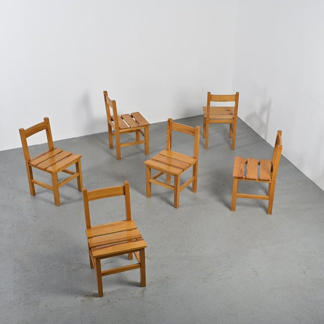 Chairs from Maison Regain, 1970, Set of 6 For Sale - Image 10 of 12