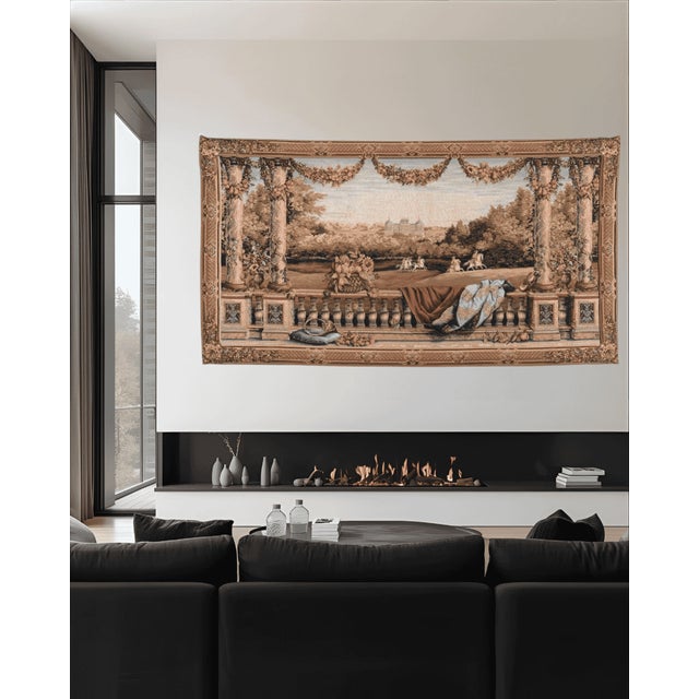 Inspired from the series of tapestries representing the Royal Palaces of France, which were woven in the late 17th...