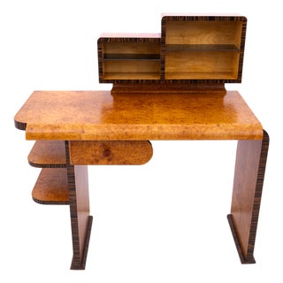 Art Deco Desk with Extension, Poland, 1950s. After Renovation. For Sale