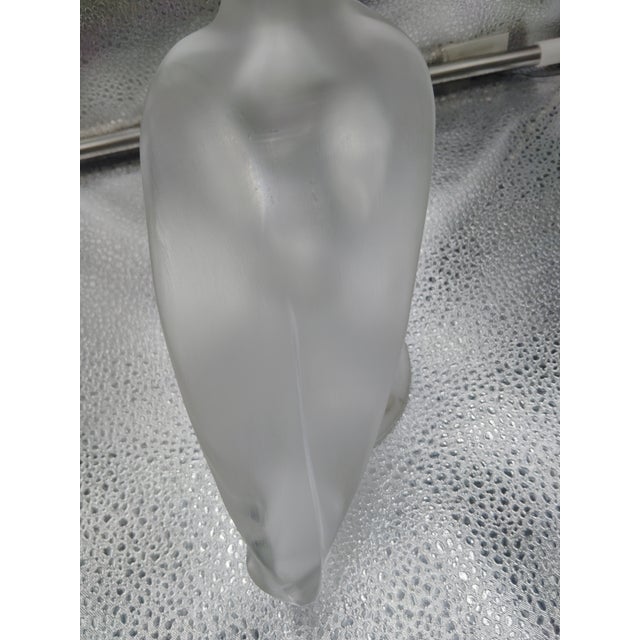 Glass Lalique France Frost Crystal Daphnis Seagull For Sale - Image 7 of 11