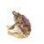 Bochic "Orient" Vintage Amethyst & Multi Tourmaline Ring 18K Gold & Silver For Sale - Image 10 of 18