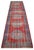 Distressed Oushak Runner Rug - Faded Colors Hallway 3' X 10'6″ For Sale