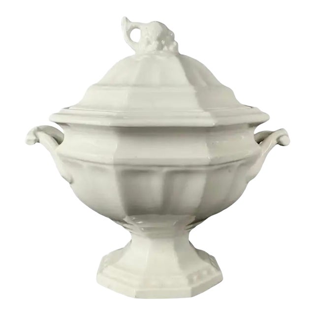 Ironstone Soup Tureen With Lid For Sale