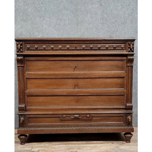 Louis XVI Mahogany Chest of Drawers, 1850 For Sale - Image 6 of 6