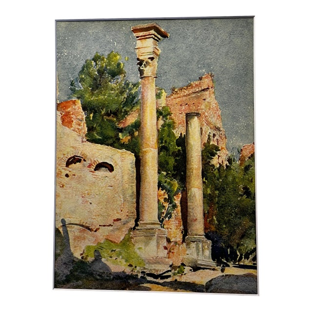 1926 the Forum Rome Italy Print For Sale