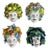 1970 Italian Nd Dolfi Ceramic Four Seasons Wall Masks – Set of 4 For Sale