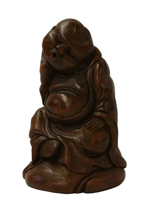 Chinese Bamboo Carved Buddha