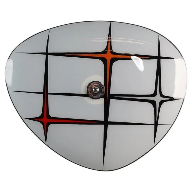 Mid-Century Brussels World Expo Wall Light in Glass, 1958 For Sale - Image 10 of 10