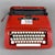 Red Model 319 Typewriter from Underwood, Spain, 1970s For Sale - Image 12 of 12