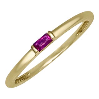 Atelier All Day Ruby Baguette Ring, Size 7 For Sale