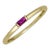 Atelier All Day Ruby Baguette Ring, Size 7 For Sale