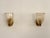 Art Deco Italian Brass and Murano Glass Wall Lights, 1990s, Set of 2 For Sale - Image 3 of 14