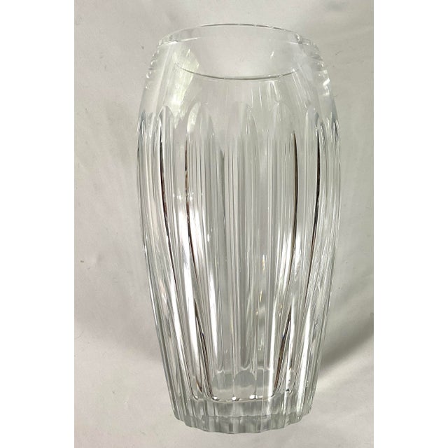 Transparent Baccarat-“Acropole”-10 Inch Tall Vase -Meticulously Handcrafted in Northern France For Sale - Image 8 of 12