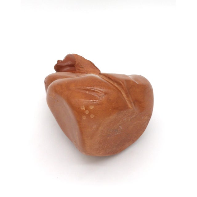 Native American Hand-Carved Stone Figural Sculpture Signed H. Becenti For Sale - Image 11 of 12