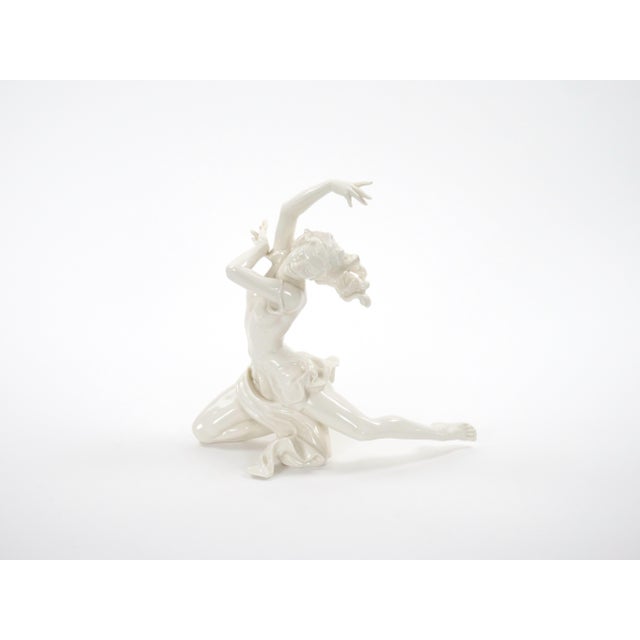 Art Deco German White Glazed Porcelain Dancing Figure, Circa 1920s For Sale - Image 11 of 11