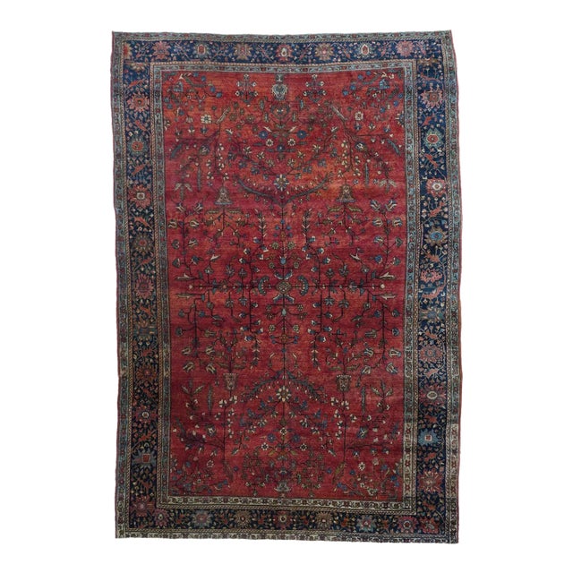 Antique Mohajeran Sarouk Rug 6'10'' x 10'4'' For Sale