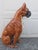 Italian Vintage Italian Life Size Terracotta Boxer Dog Figurine For Sale - Image 3 of 18