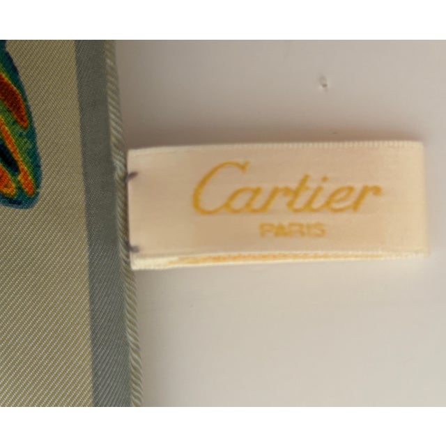 CARTIER Paris Silk Scarf Panther Bracelets Jewellery in Box For Sale - Image 12 of 12