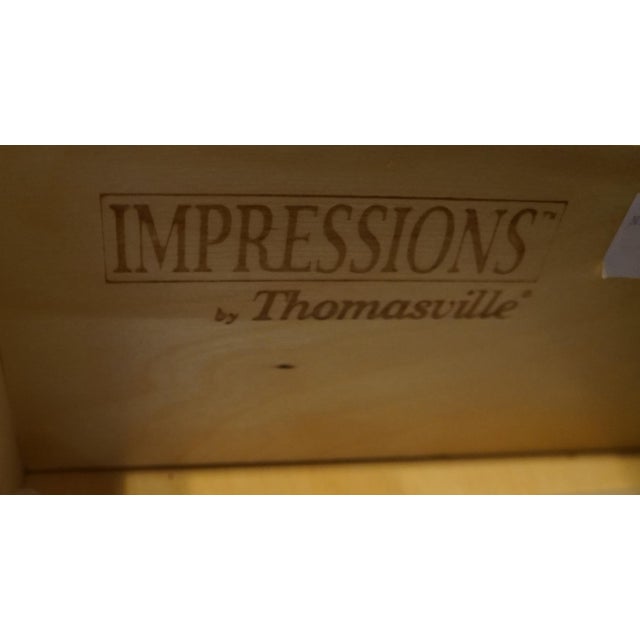 Brown Late 20th Century Thomasville Impressions Martinique Collection 28" Two Drawer Nightstand For Sale - Image 8 of 13