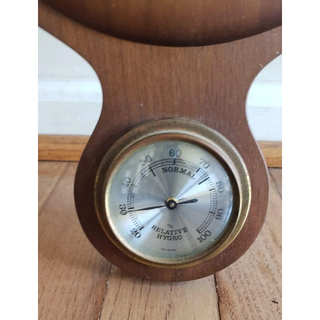 Traditional Mid-Century Georgian Style German Wall Barometer For Sale - Image 3 of 6