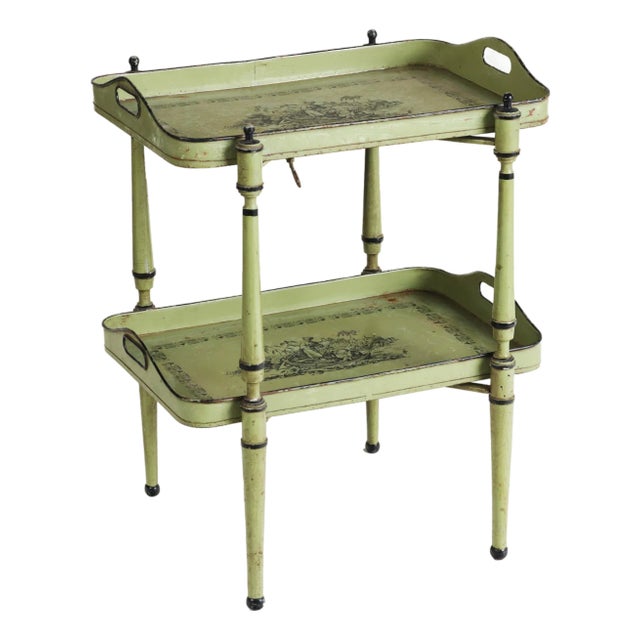 A Vintage Italian Two Tier Serving Table, C. 1940. For Sale