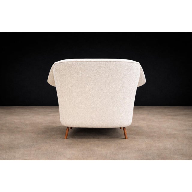 Curva Armchair with Tubular Legs in Bouclé by Joaquim Tenreiro for Langenbach & Tenreiro, Brazilian Modern, 1960 – Lot 760A For Sale - Image 14 of 17