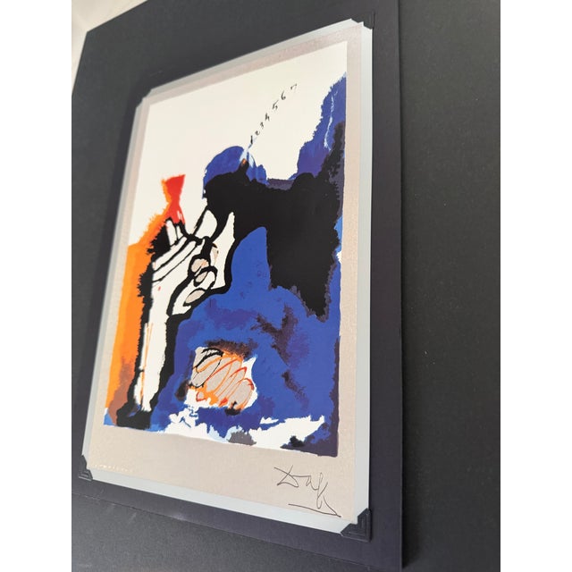Salvador Dali Man's Profession Business Advisor “El Asesor De Empresas / El Comerciante” .925 Silver Plate Framed Tobo Arte For Sale - Image 10 of 12