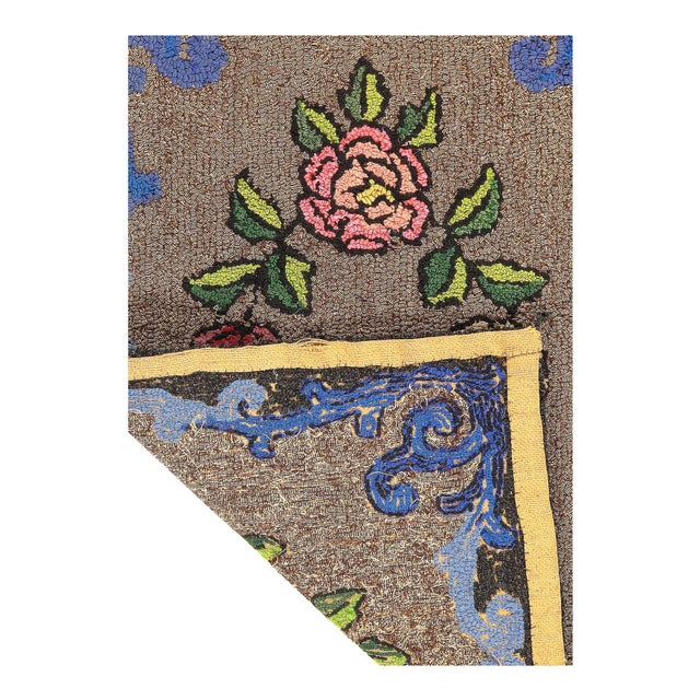 Traditional Pasargad DC Antique American Hooked Rug For Sale - Image 3 of 3