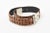Modern Italian Roberta Di Camerino Black & Brown Cut Velvet and Silver Plate Buckle Waist Belt For Sale - Image 3 of 10