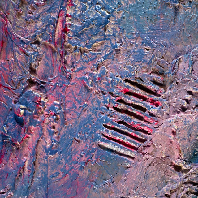 Giuseppe Caiafa, Sogno Lilla: Abstract Textured Composition, Mixed Media on Canvas, 2025 For Sale - Image 9 of 11