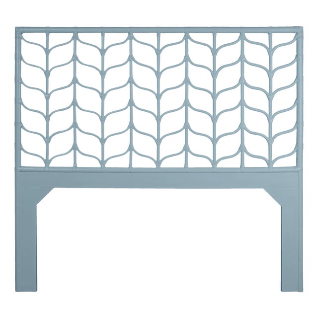 Ivy Headboard Queen, Pool Blue For Sale