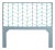 Ivy Headboard Queen, Pool Blue For Sale