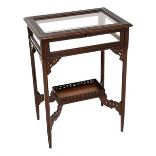 Antique Victorian Jewelry Display Table, 1890 For Sale