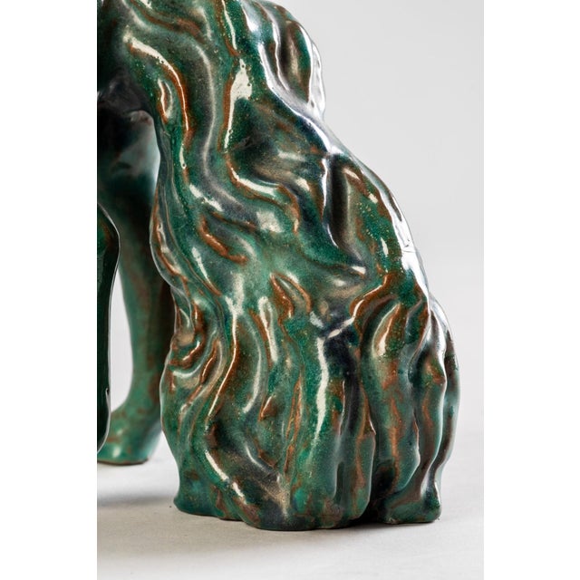 1950s Horses in Glazed Ceramic from Guerrino Tramonti, Faenza, Italy, 1957, Set of 2 For Sale - Image 5 of 14