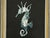 Paint "Seahorse" Abstract Art in Antique Frame, Transitional Wall Art by JTS For Sale - Image 7 of 9