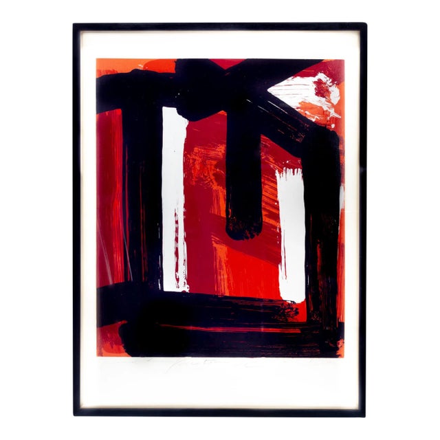 Edvins Strautmanis Signed Mid Century Abstract Silkscreen Art For Sale