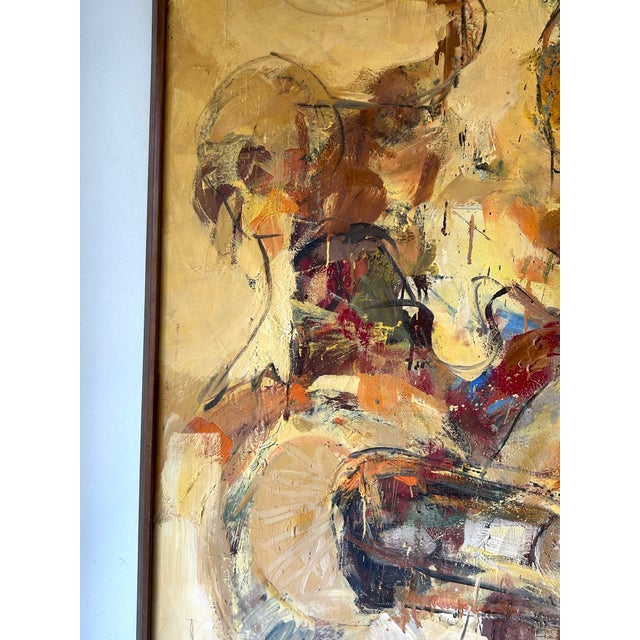 Mid-Century West Coast Abstract Expressionist Painting by Selma Moskowitz (1928–2018) For Sale - Image 12 of 17