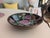 Vintage Chinese Enamel Ceramic and Brass Decorative Bowl Wall Hanging For Sale In Charlotte - Image 6 of 8